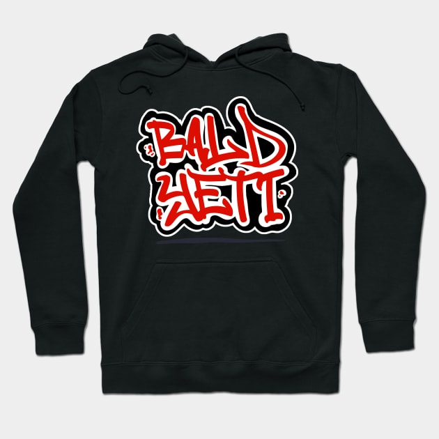 Bald Yeti Logo - Back Print Hoodie by The Bald Yeti